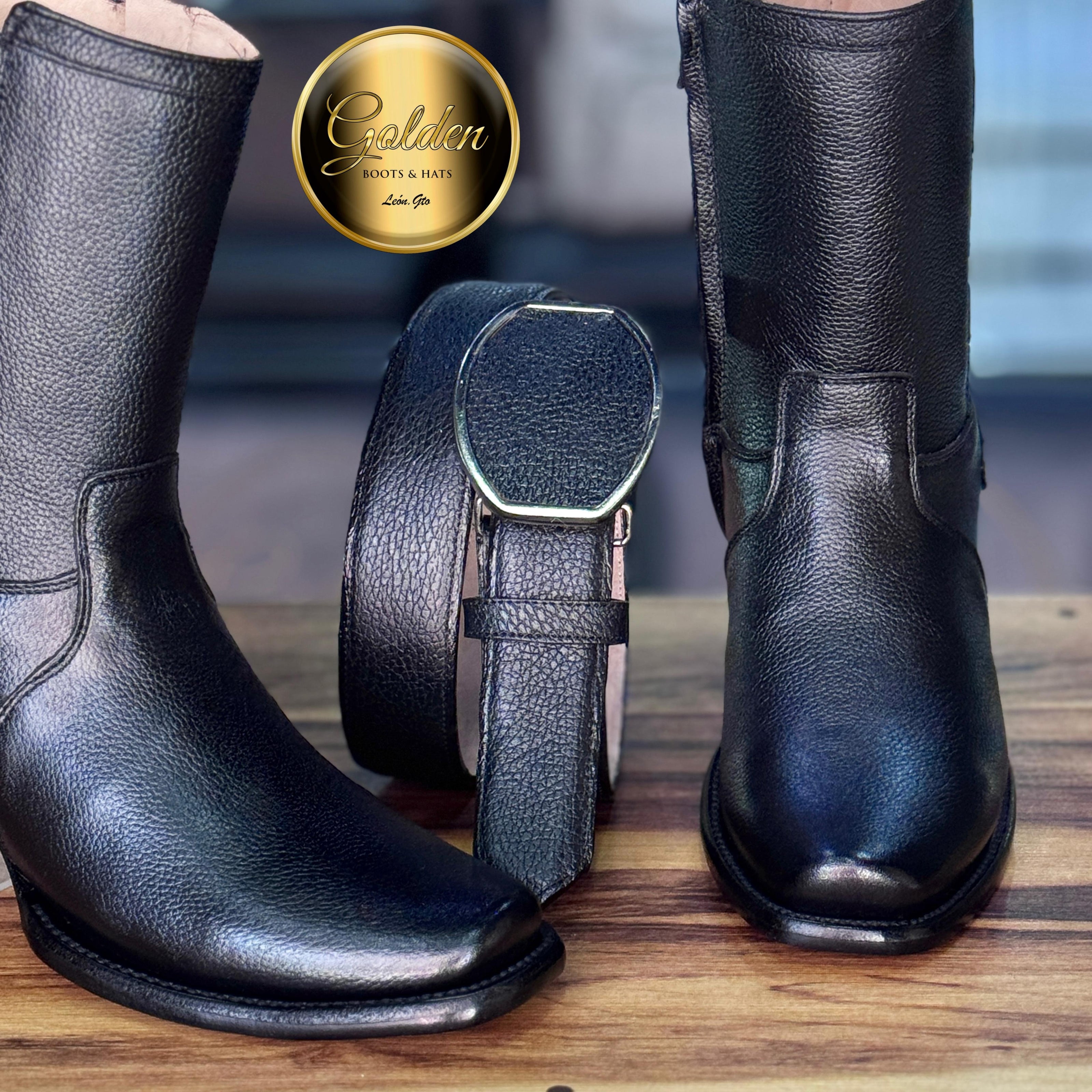 Botín Golden Santiago Negro Venado