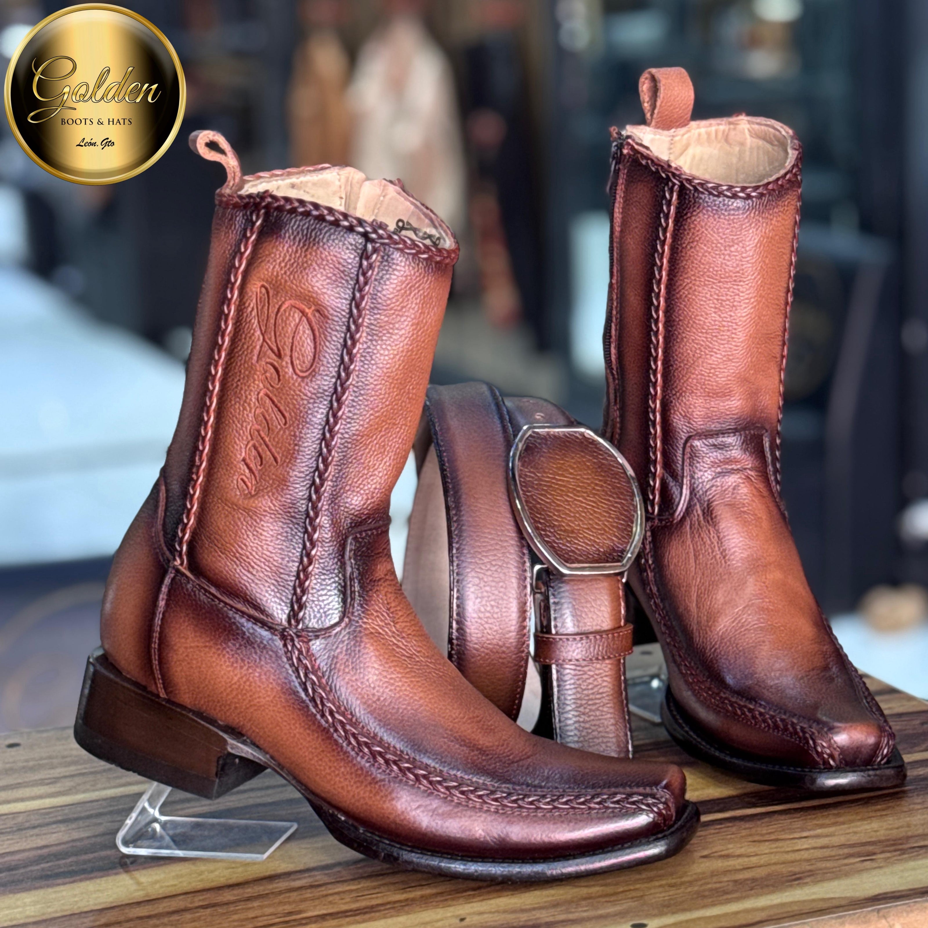 Botín Golden Valentin Venado Brandy