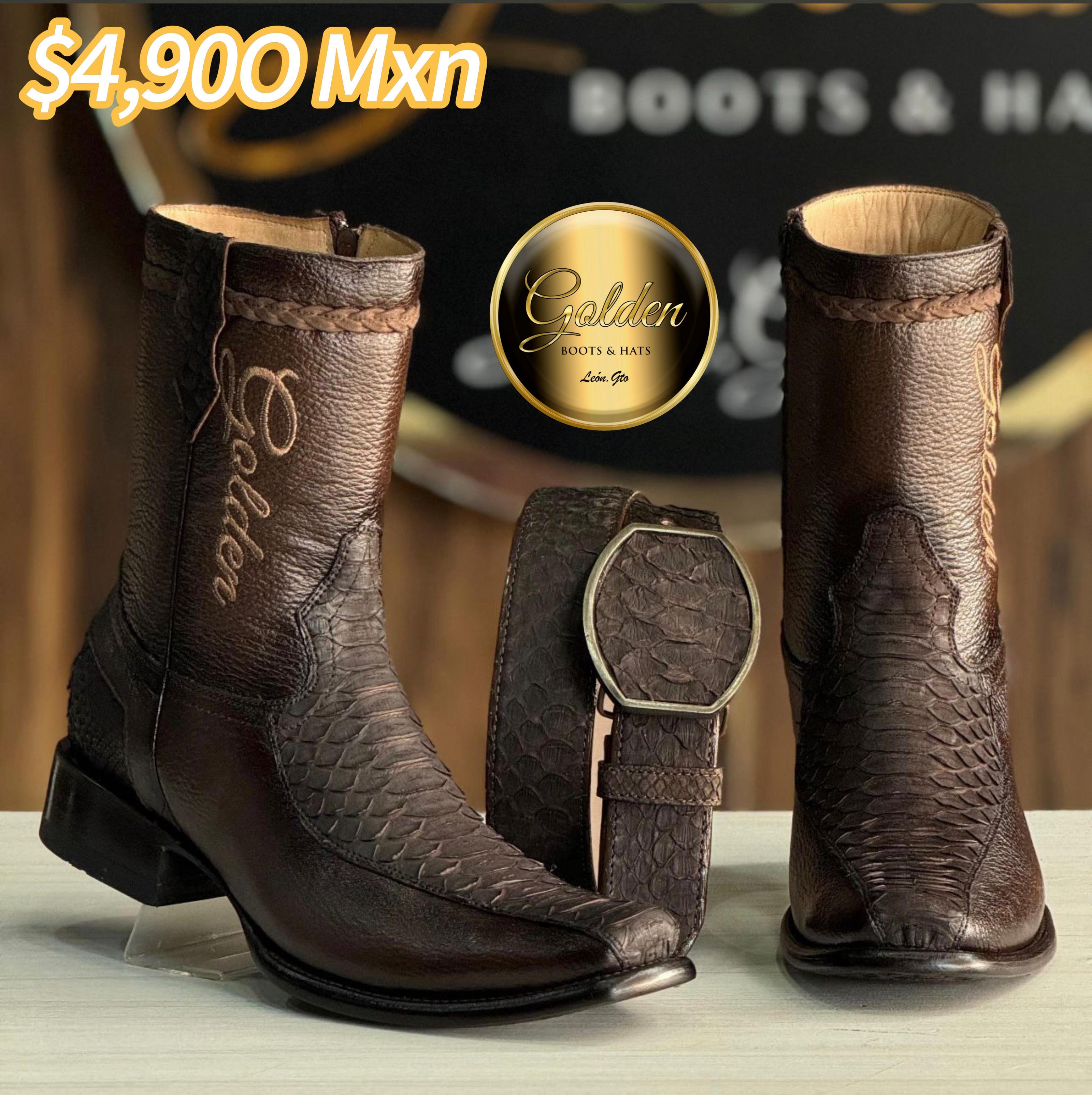 Botín Golden Orión Piton Nobuk Café