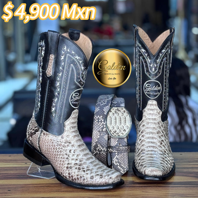 Bota Dubay Golden Piton Natural