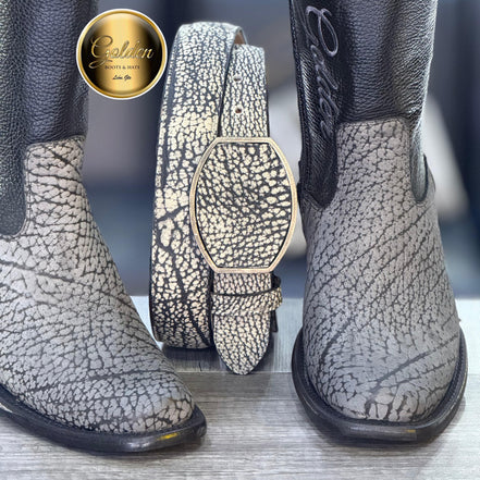 Botín Golden Cuello De Toro Gris
