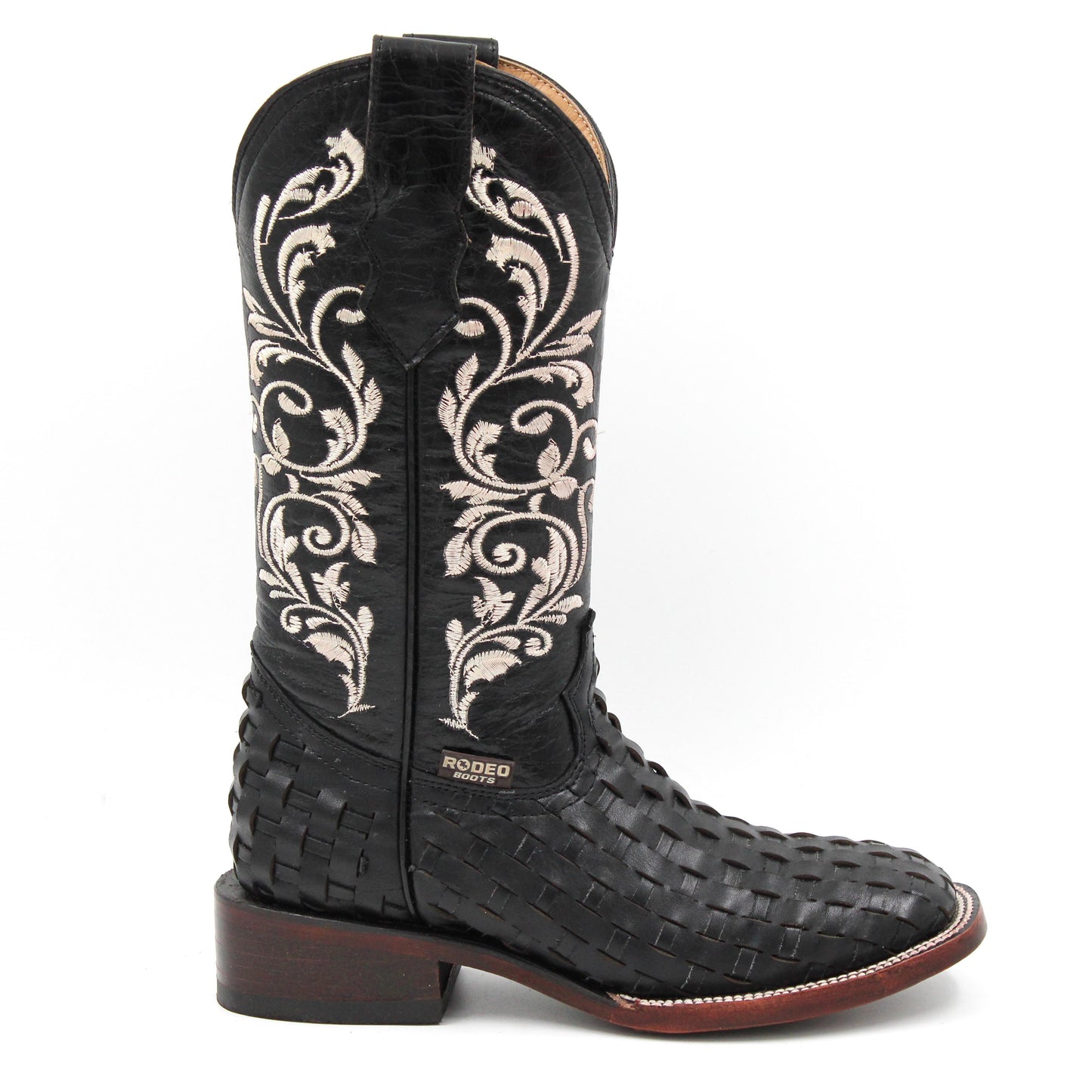 BOTA BULLDOG DAMA PETATILLO NEGRO EN SUELA DE CUERO