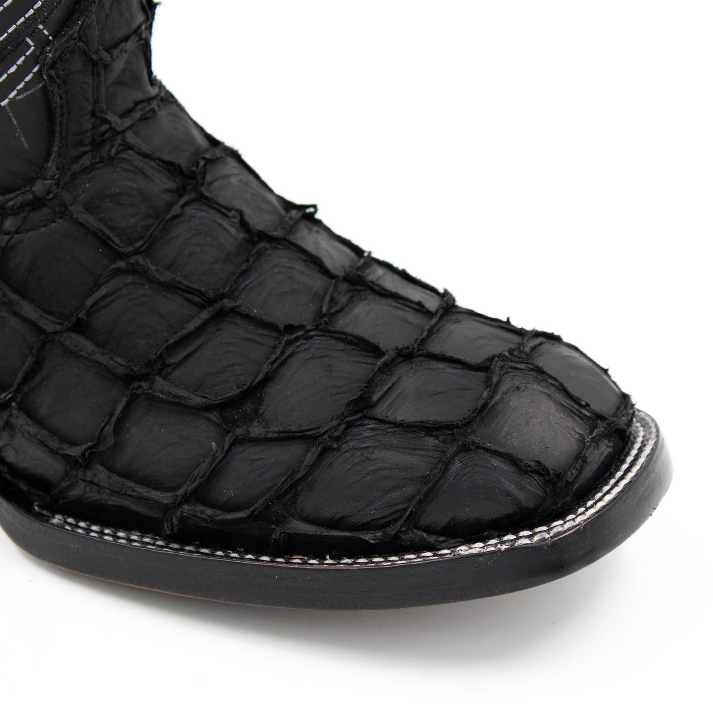 BOTA BULLDOG PESCADO NEGRO SUELA DE CUERO