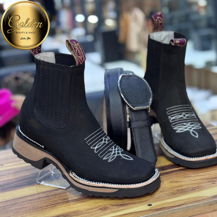 Botín Golden Res Negro Doble Dencidad