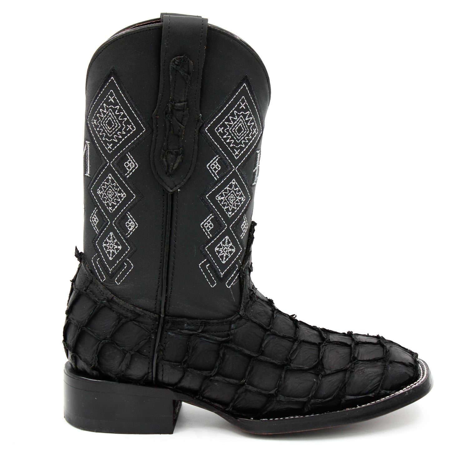 BOTA BULLDOG PESCADO NEGRO SUELA DE CUERO
