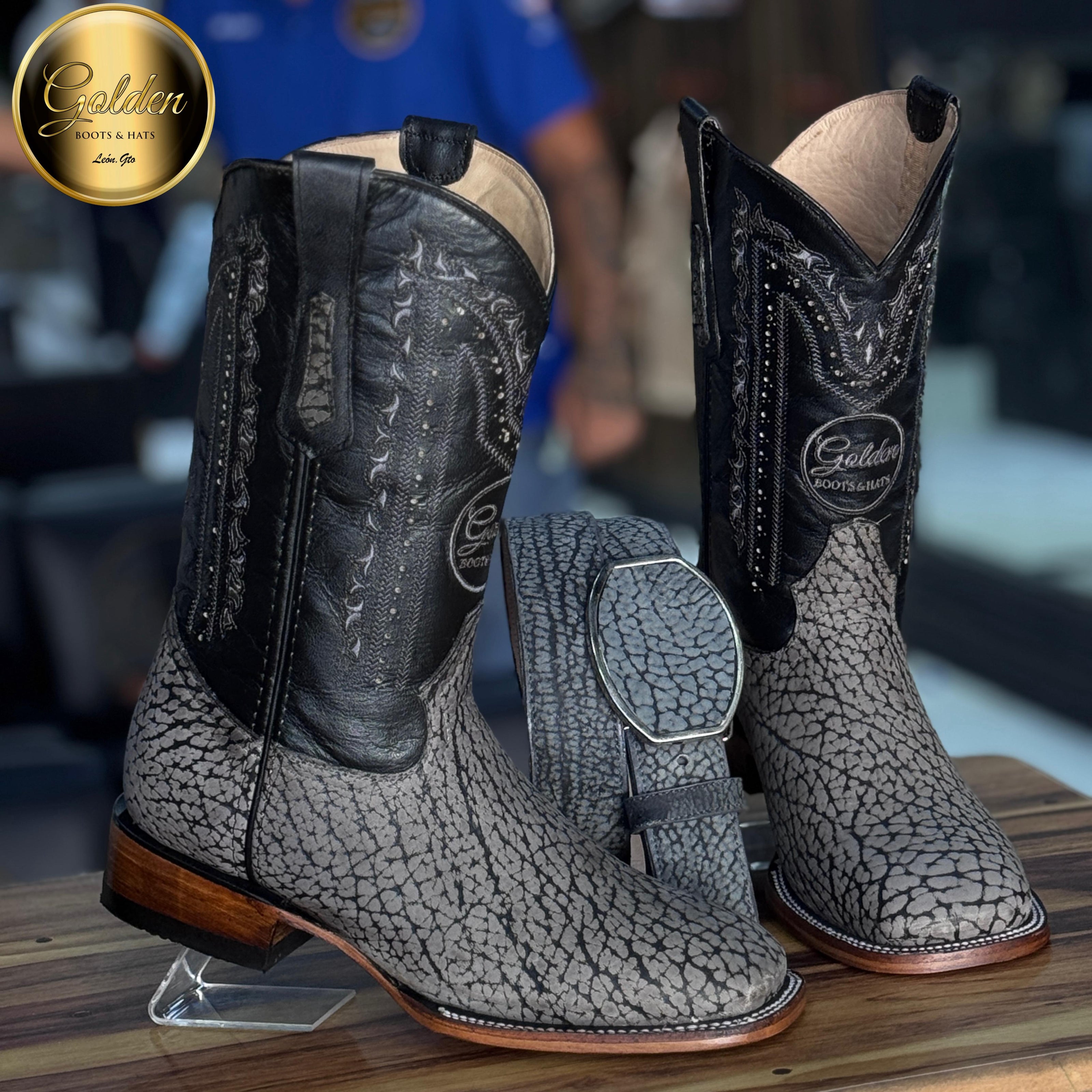 Bota Bulldog Cuello De Toro Gris