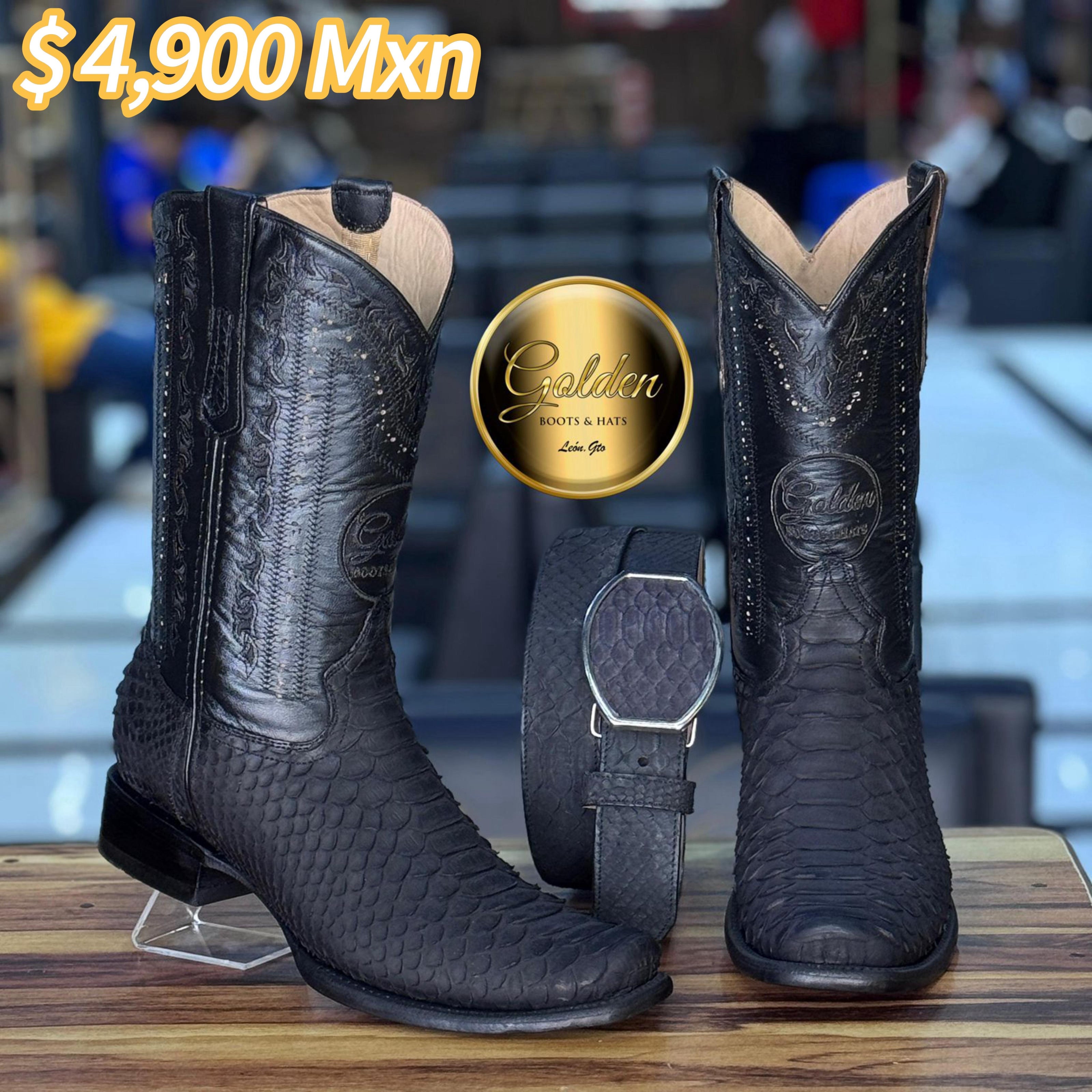 Bota Dubay Golden Piton Nobuk Negro