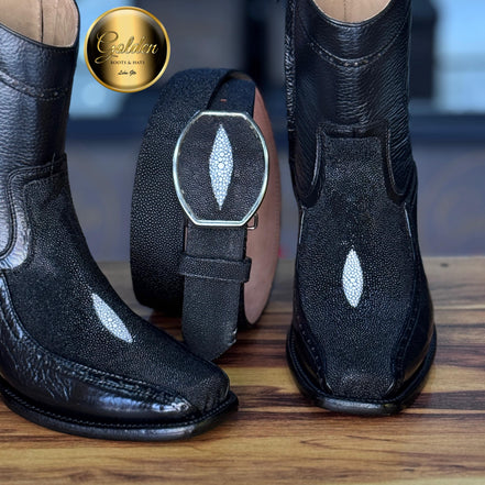 Botín Golden Orión Mantarraya Macho Negro