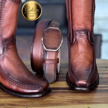 Botín Golden Valentin Venado Brandy