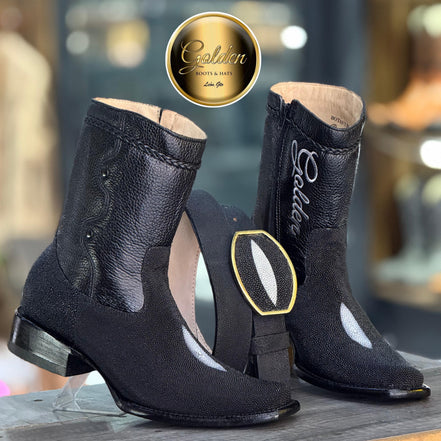 Botín Golden Mantarraya Macho Negro