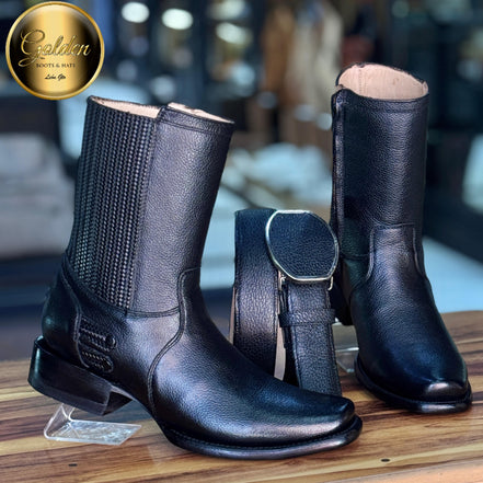 Botín Golden Santiago Negro Venado