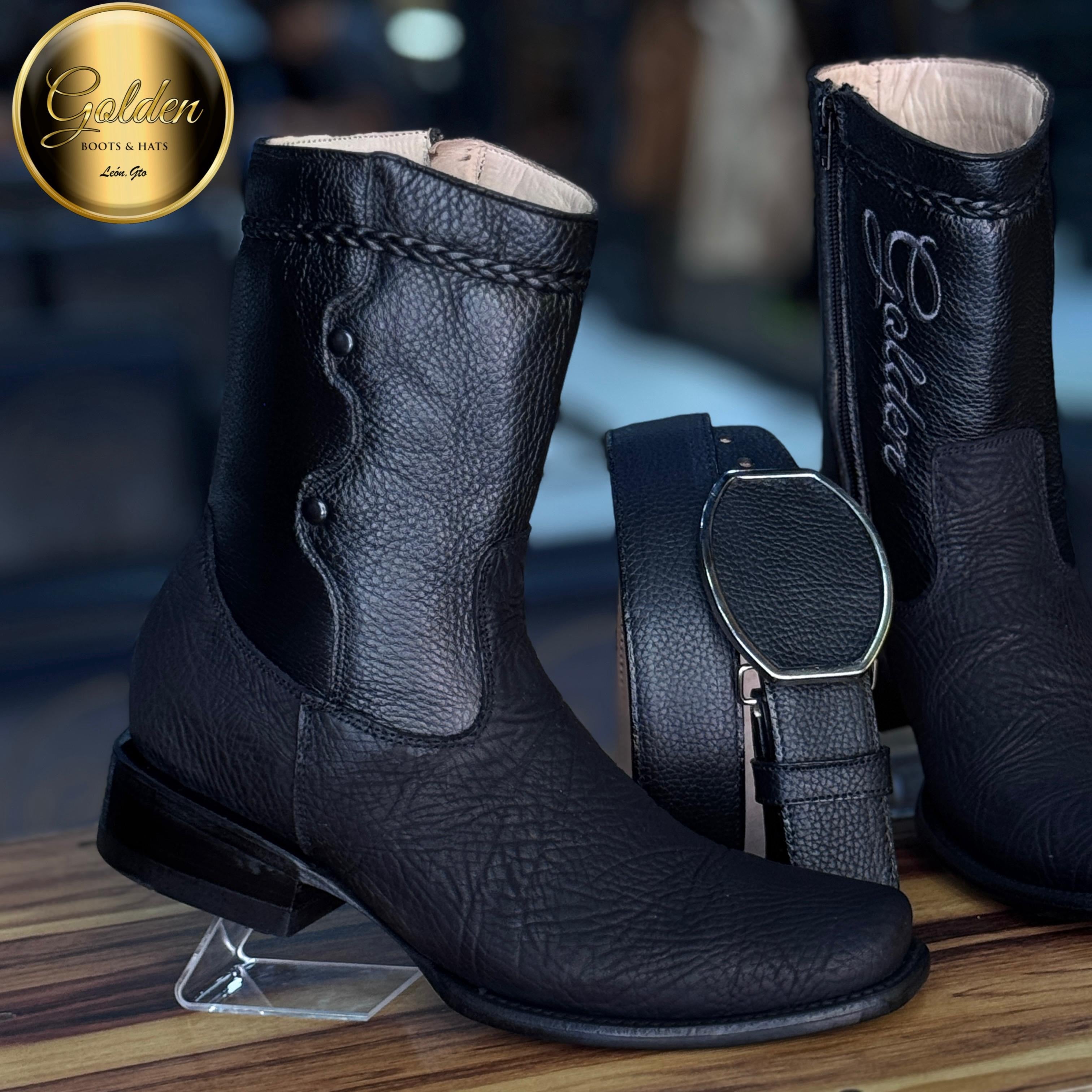 Botín Golden Búfalo Negro