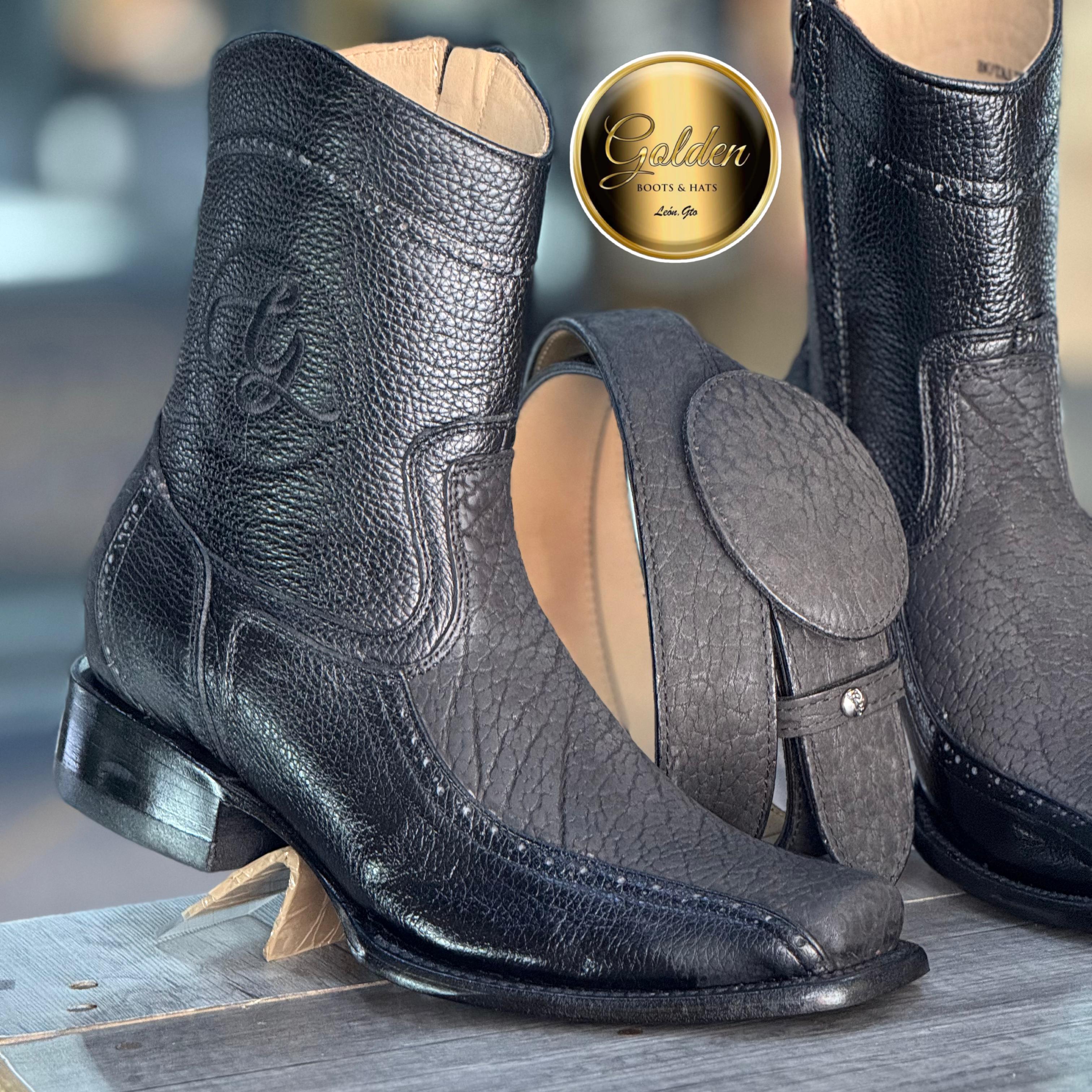 Botín Golden Orion Cuello De Toro Negro