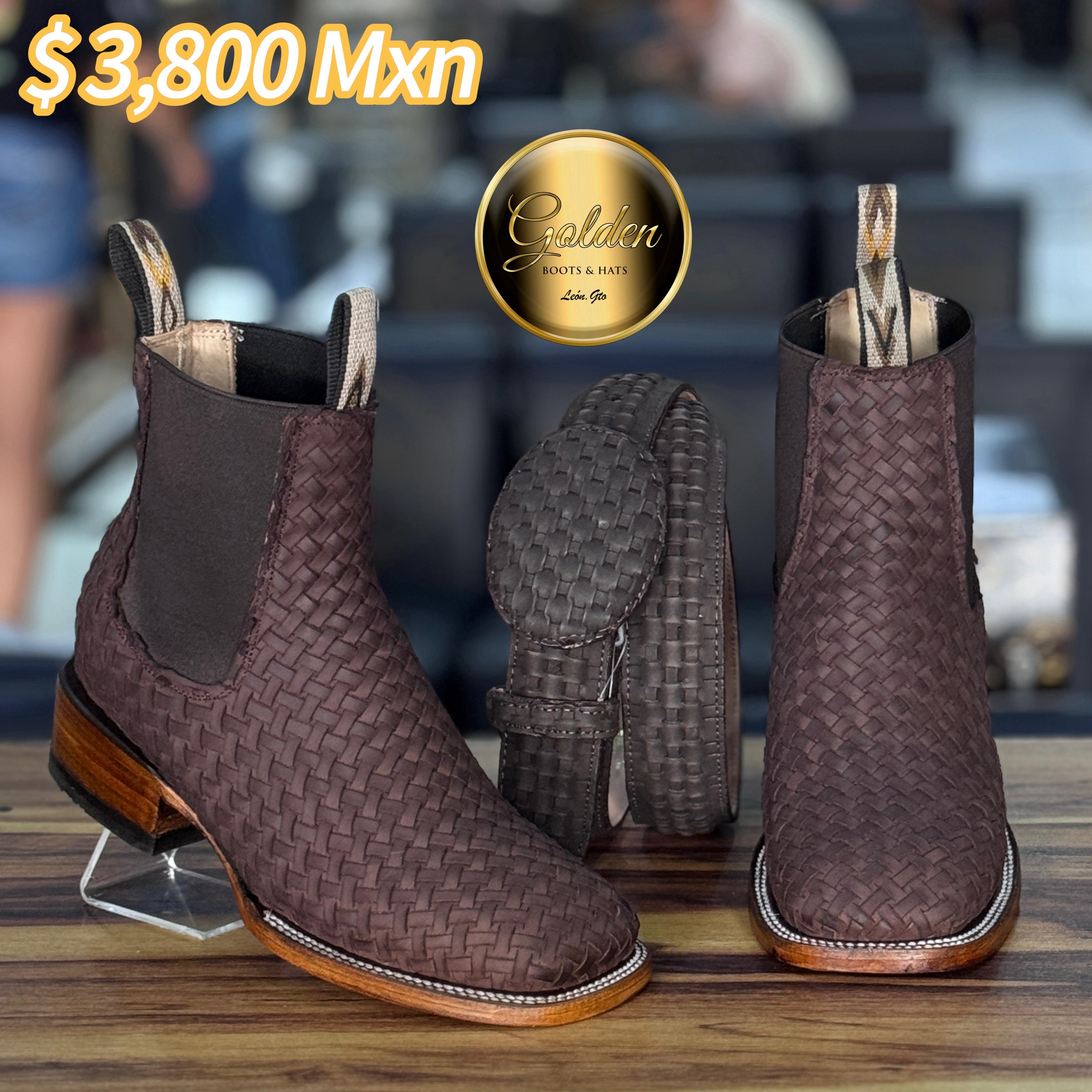 Botín Golden Petatillo Café Bulldog