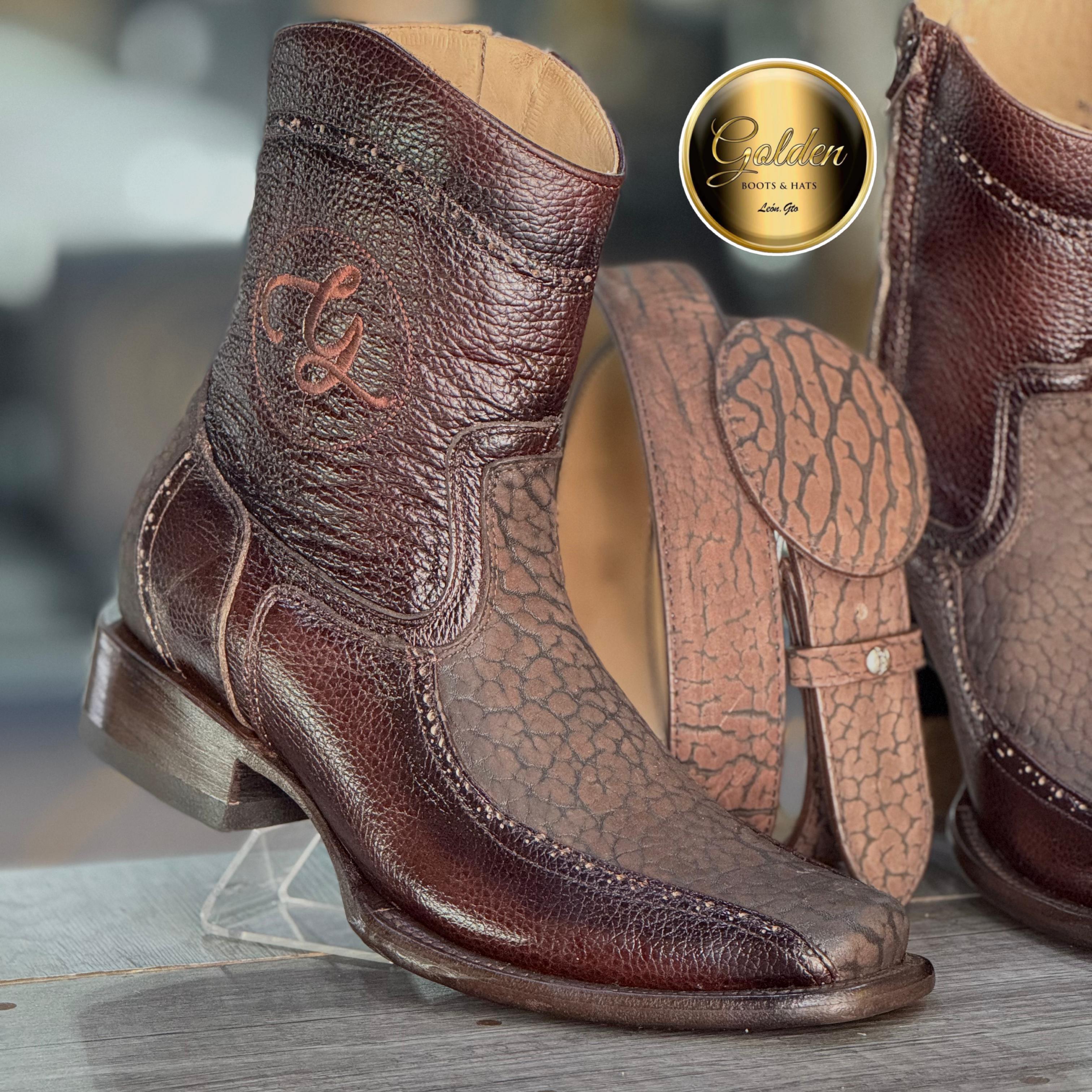 Botín Golden Orion Cuello De Toro Café