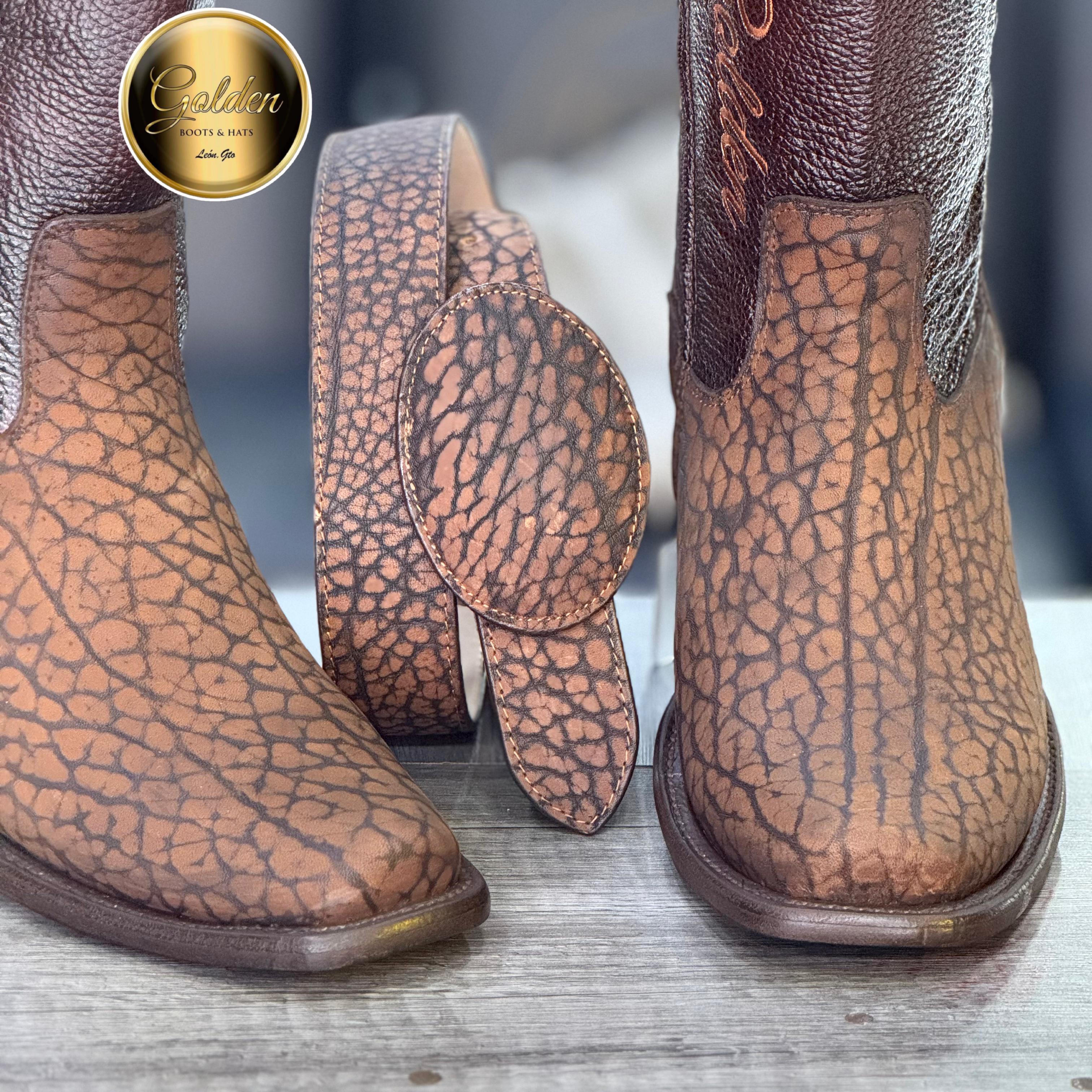 Botín Golden Cuello De Toro Miel