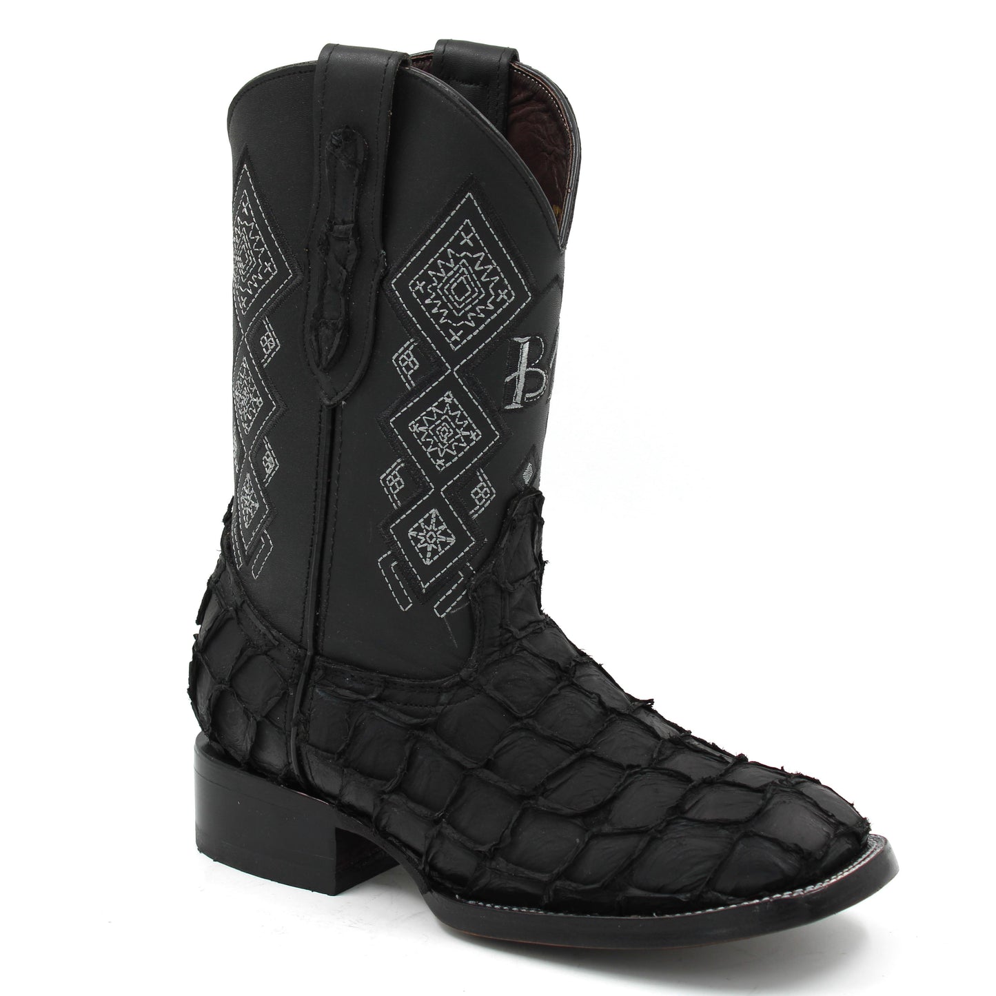BOTA BULLDOG PESCADO NEGRO SUELA DE CUERO