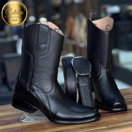 Botín Golden Paris Venado Negro