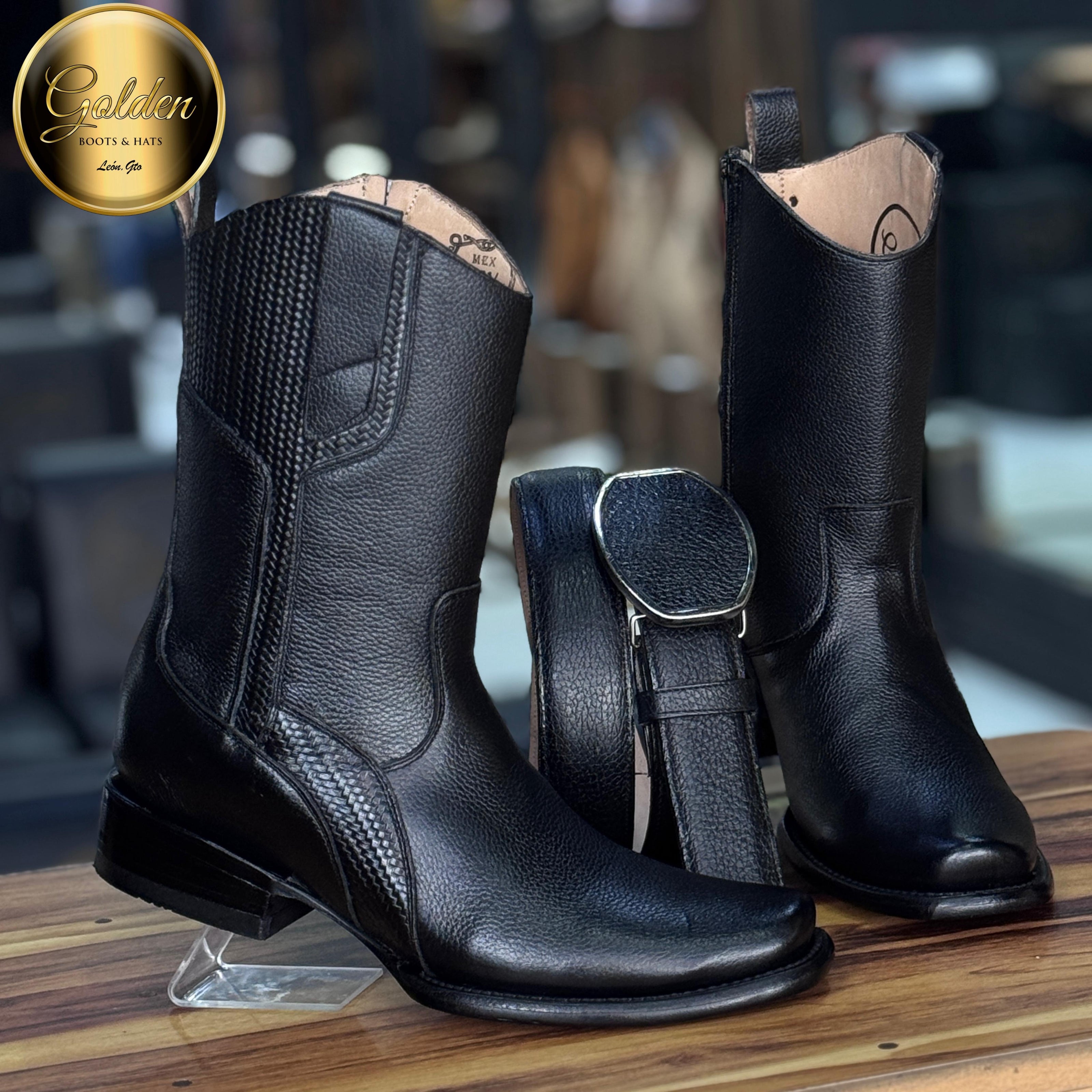 Botín Golden Paris Venado Negro