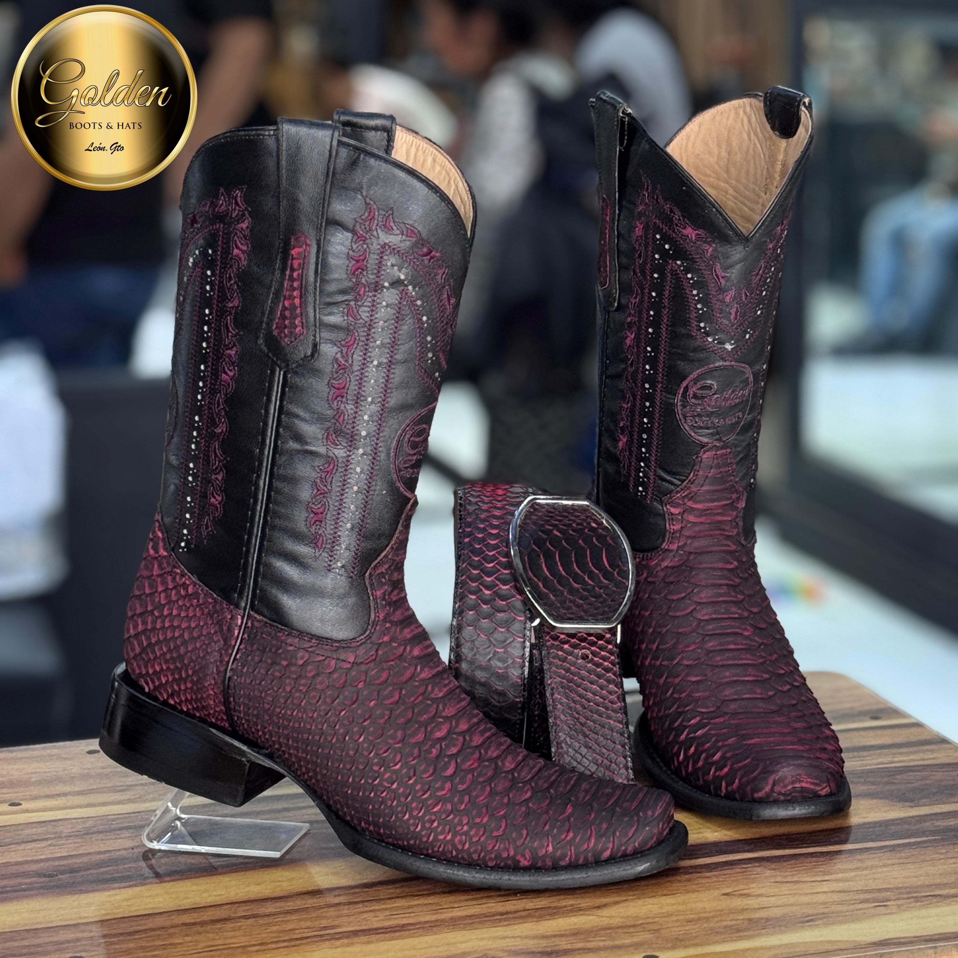 Bota Dubay Golden Piton Blaccherry