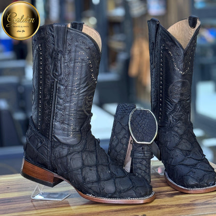 Bota Bulldog Pescado Negro Graso Nobuk