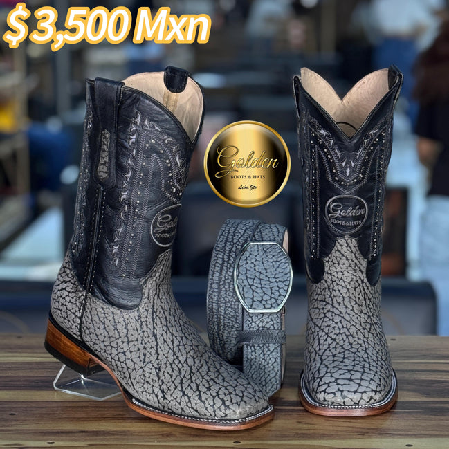 Bota Bulldog Cuello De Toro Gris