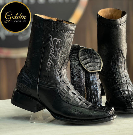 Botín Golden Orión Cocodrilo Cola