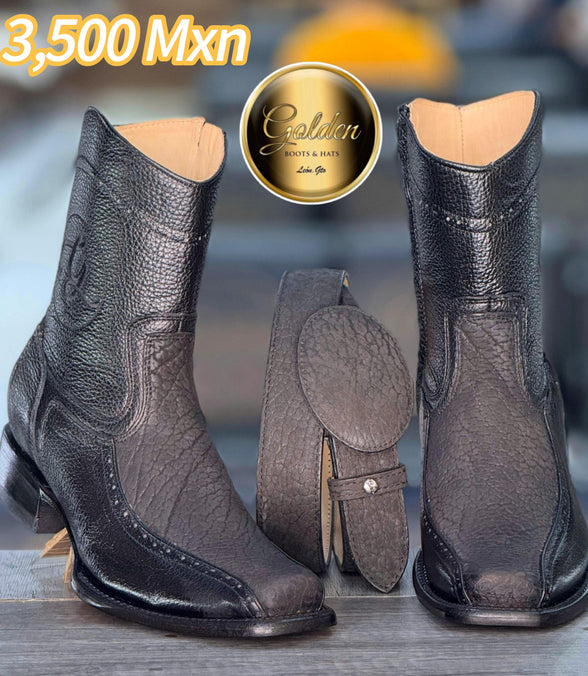 Botín Golden Orion Cuello De Toro Negro
