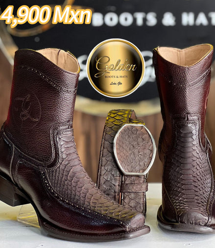 Botín Golden Orión Piton Nobuk Café