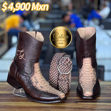 Botín Golden Orión Piton Taupe