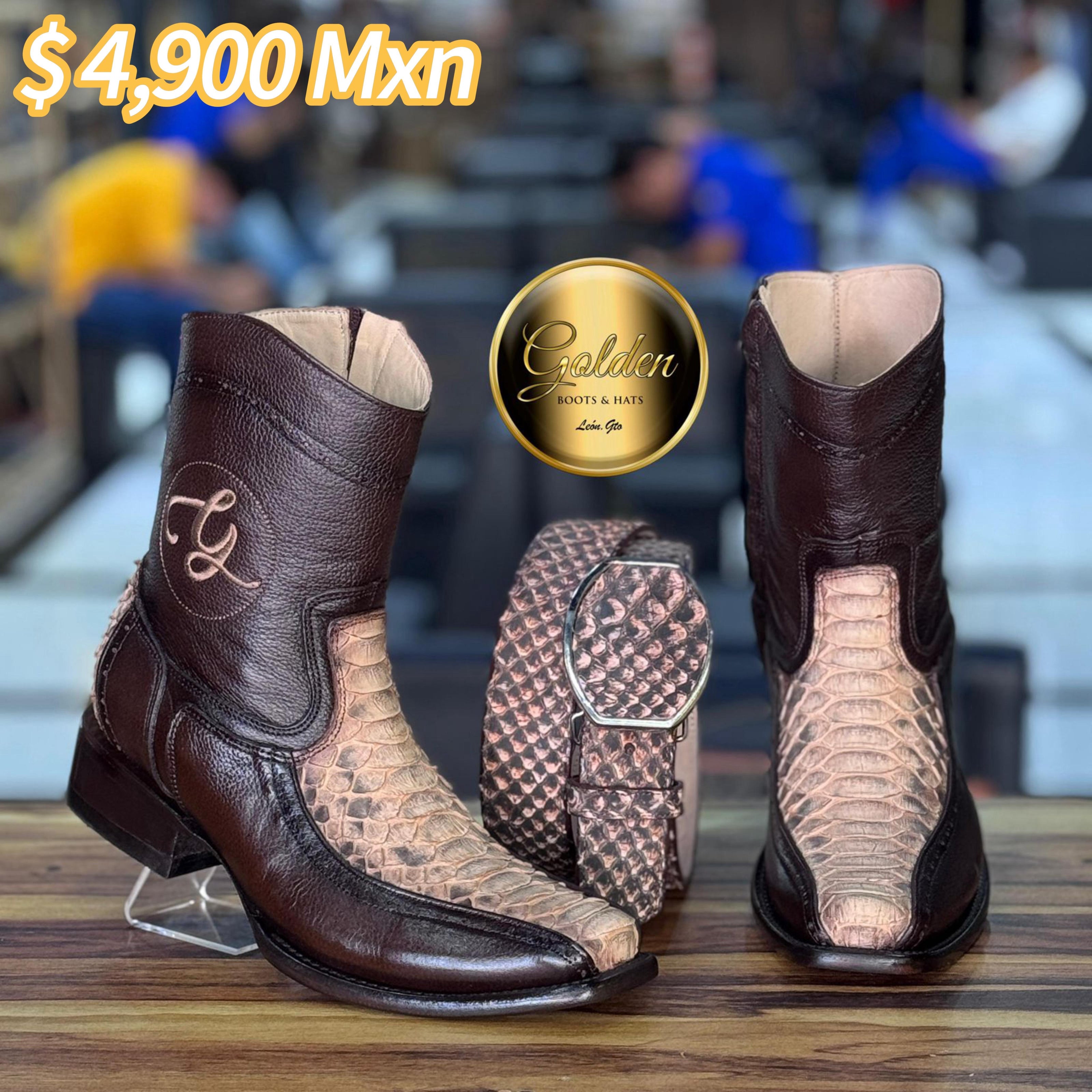 Botín Golden Orión Piton Taupe