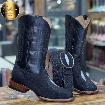 Bota Bulldog Mantarraya Macho Negro