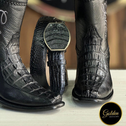 Botín Golden Orión Cocodrilo Cola