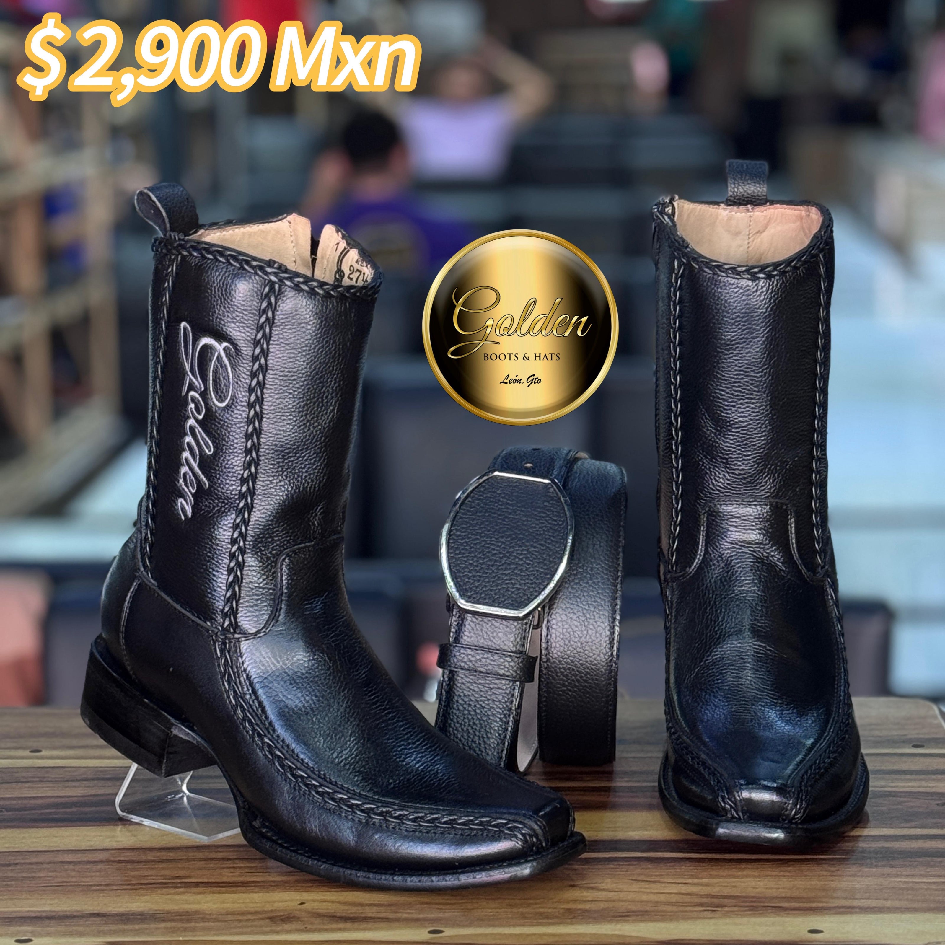 Botín Golden Valentin Venado Negro