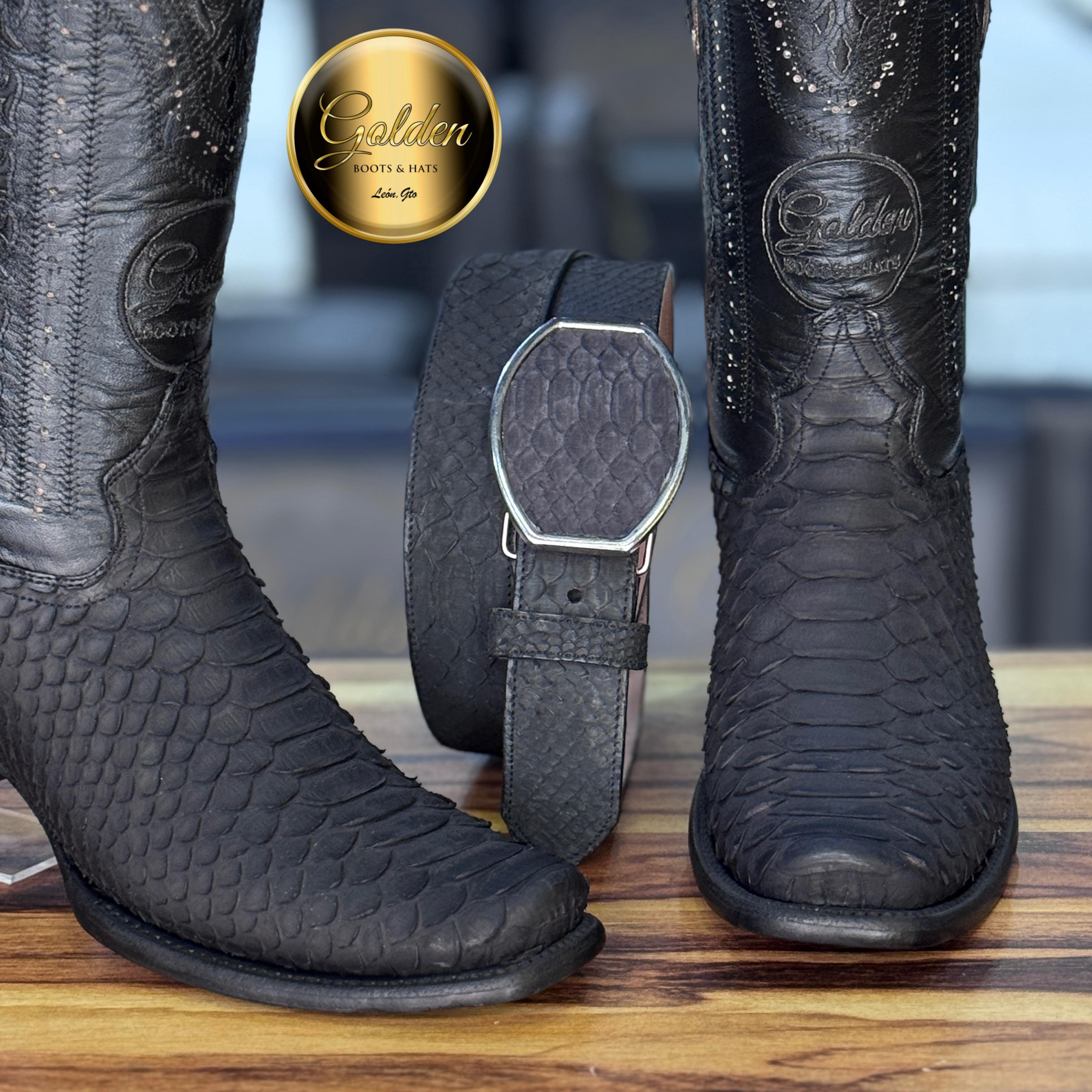 Bota Dubay Golden Piton Nobuk Negro