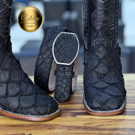 Bota Bulldog Pescado Negro Graso Nobuk