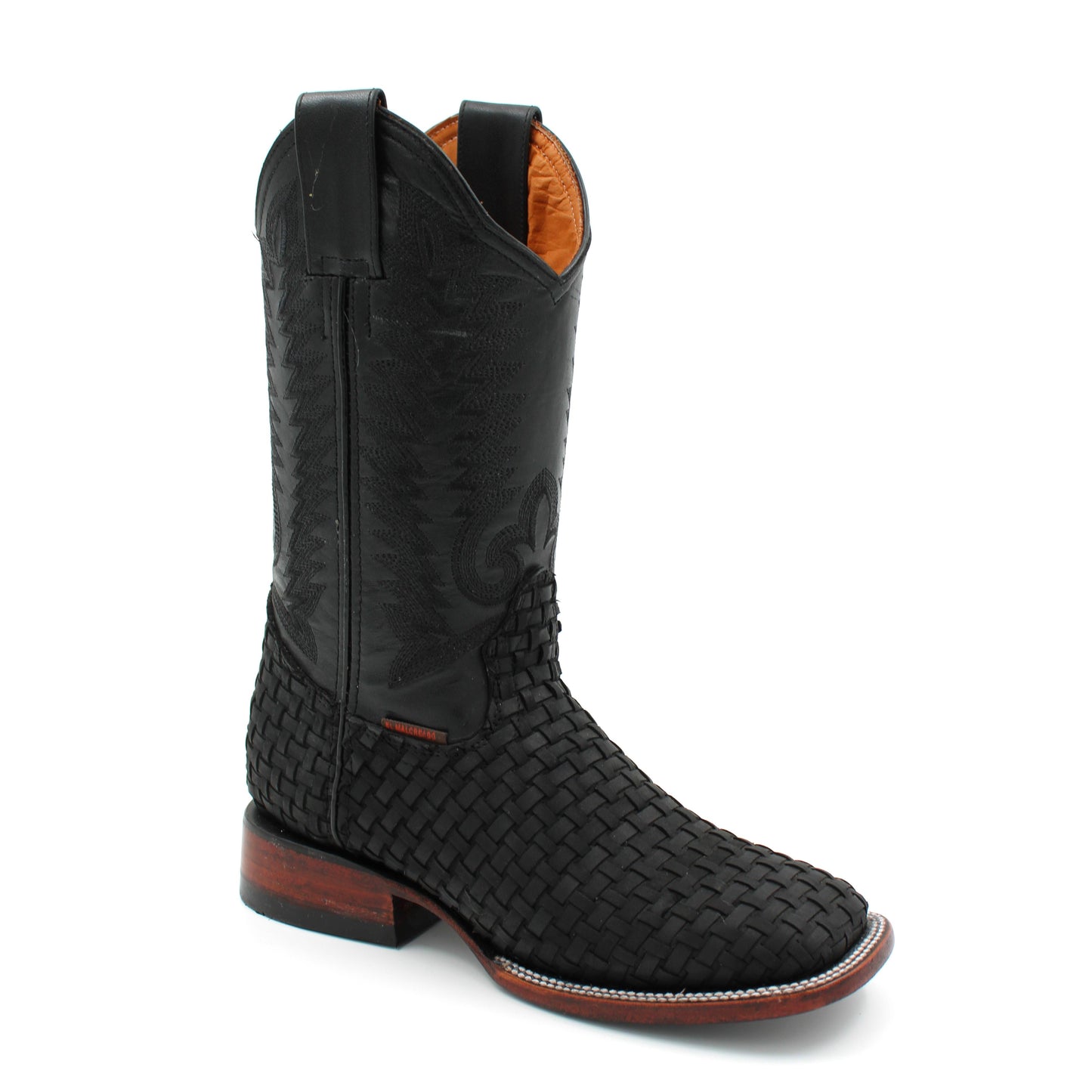 BOTA BULLDOG PETATILLO NEGRO SUELA DE CUERO
