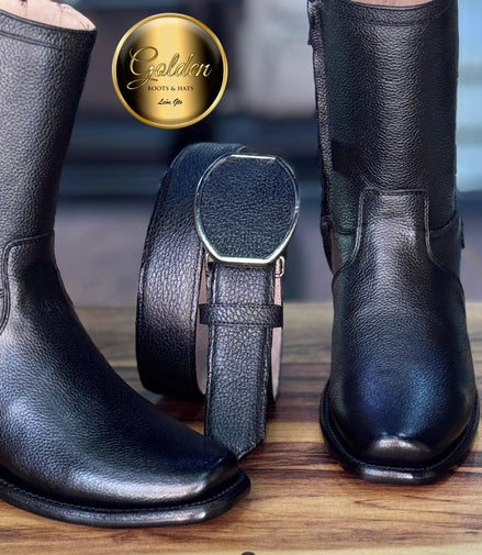 Botín Golden Santiago Negro Venado