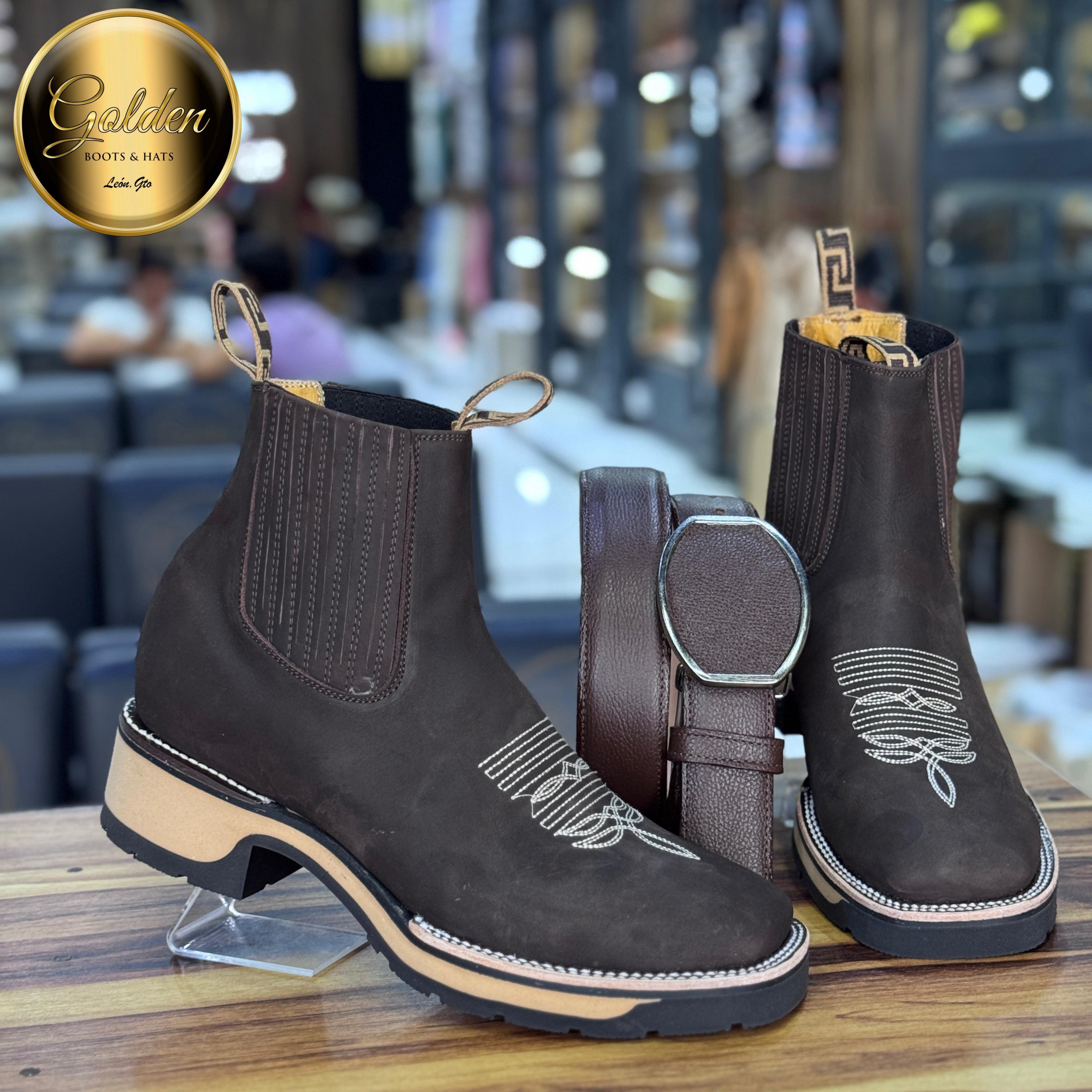 Botín Golden Res Café Doble Dencidad