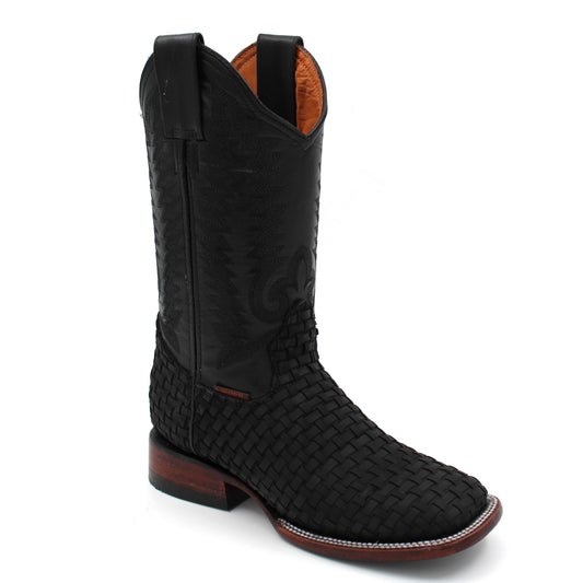 BOTA BULLDOG PETATILLO NEGRO SUELA DE CUERO