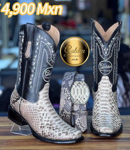 Bota Dubay Golden Piton Natural