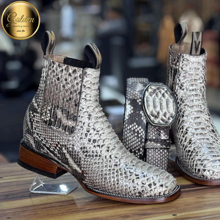 Botín Golden Piton Natural Bulldog