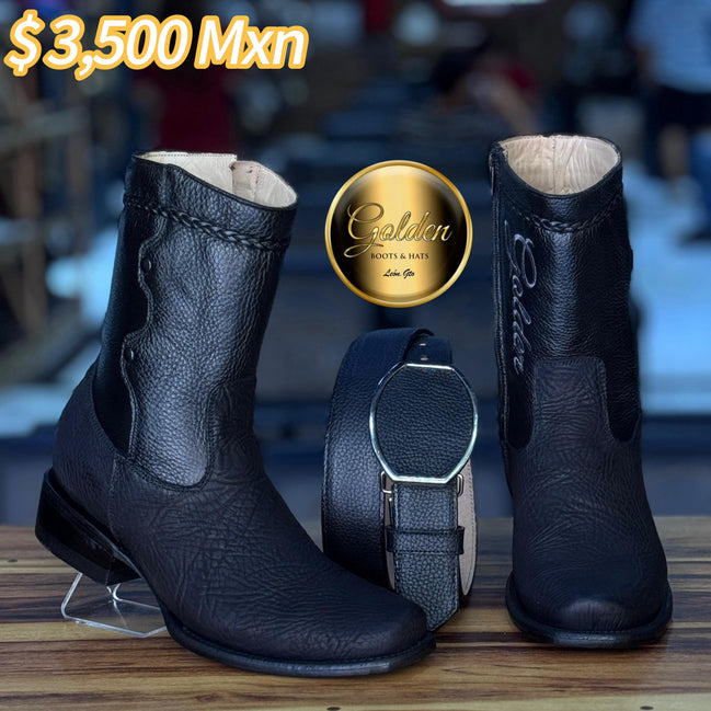 Botín Golden Búfalo Negro