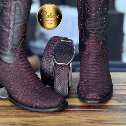 Bota Dubay Golden Piton Blaccherry