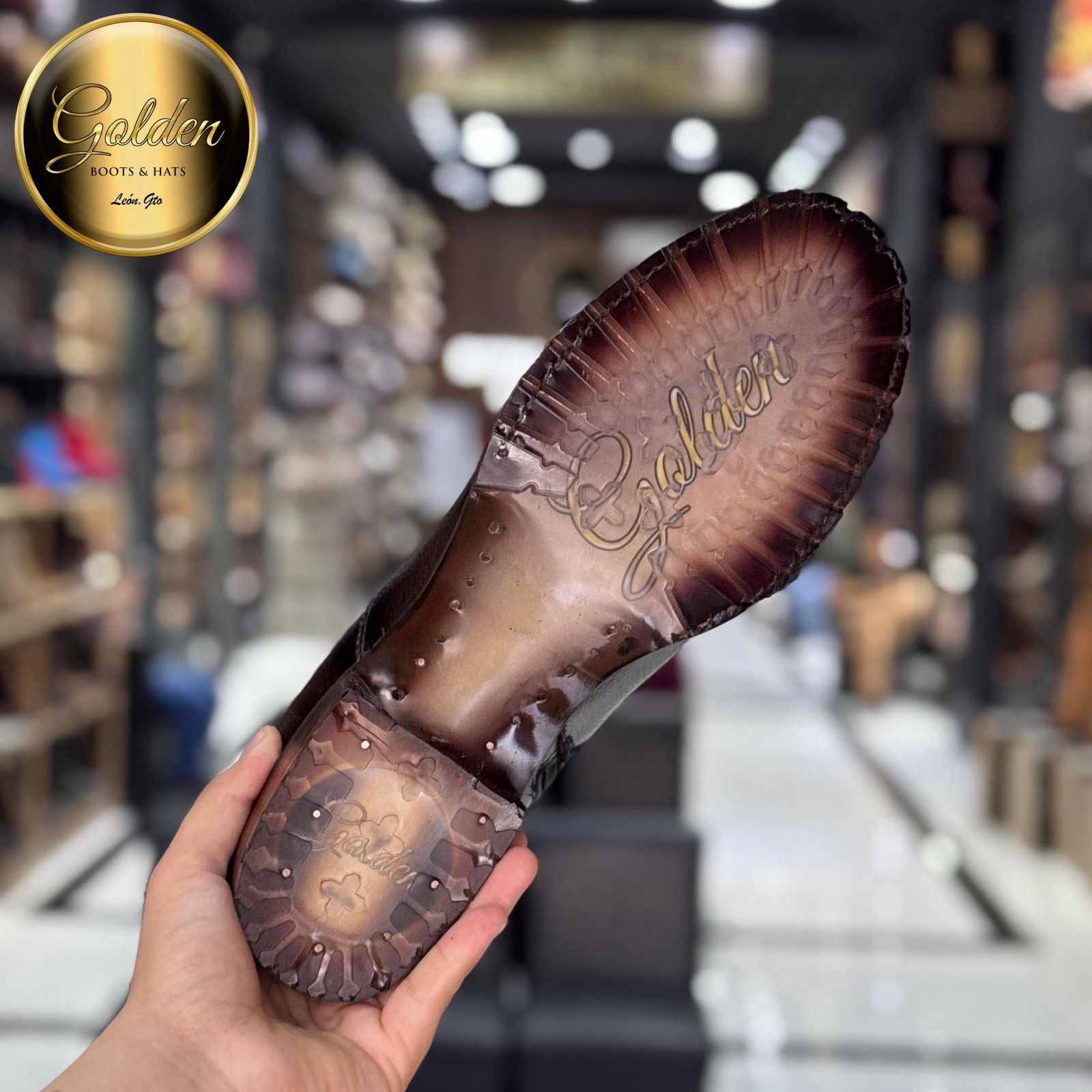 Botín Milán Venado Café Suela Truck (Golden)