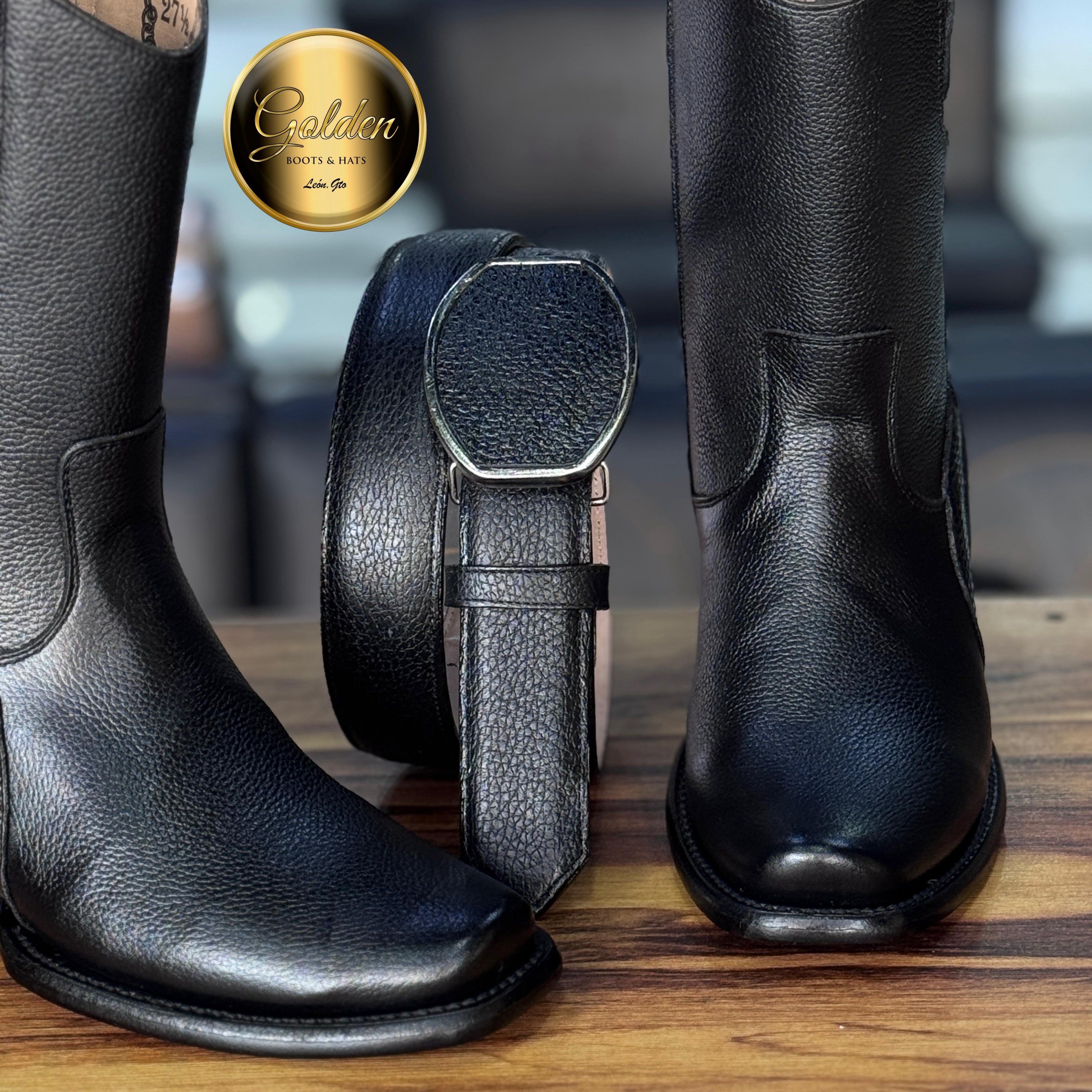 Botín Golden Paris Venado Negro