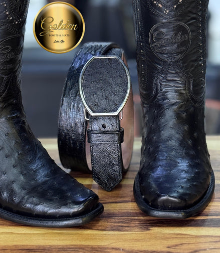Bota Dubay Golden Aveztruz Negro