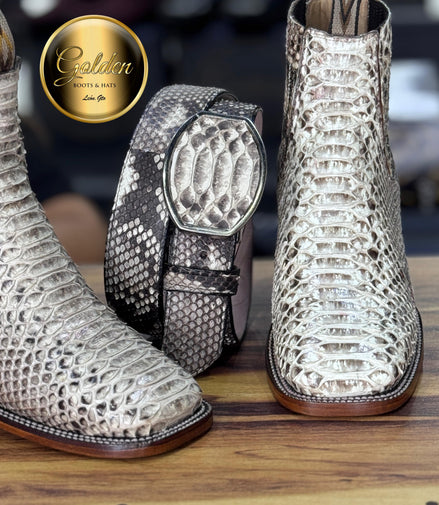 Botín Golden Piton Natural Bulldog