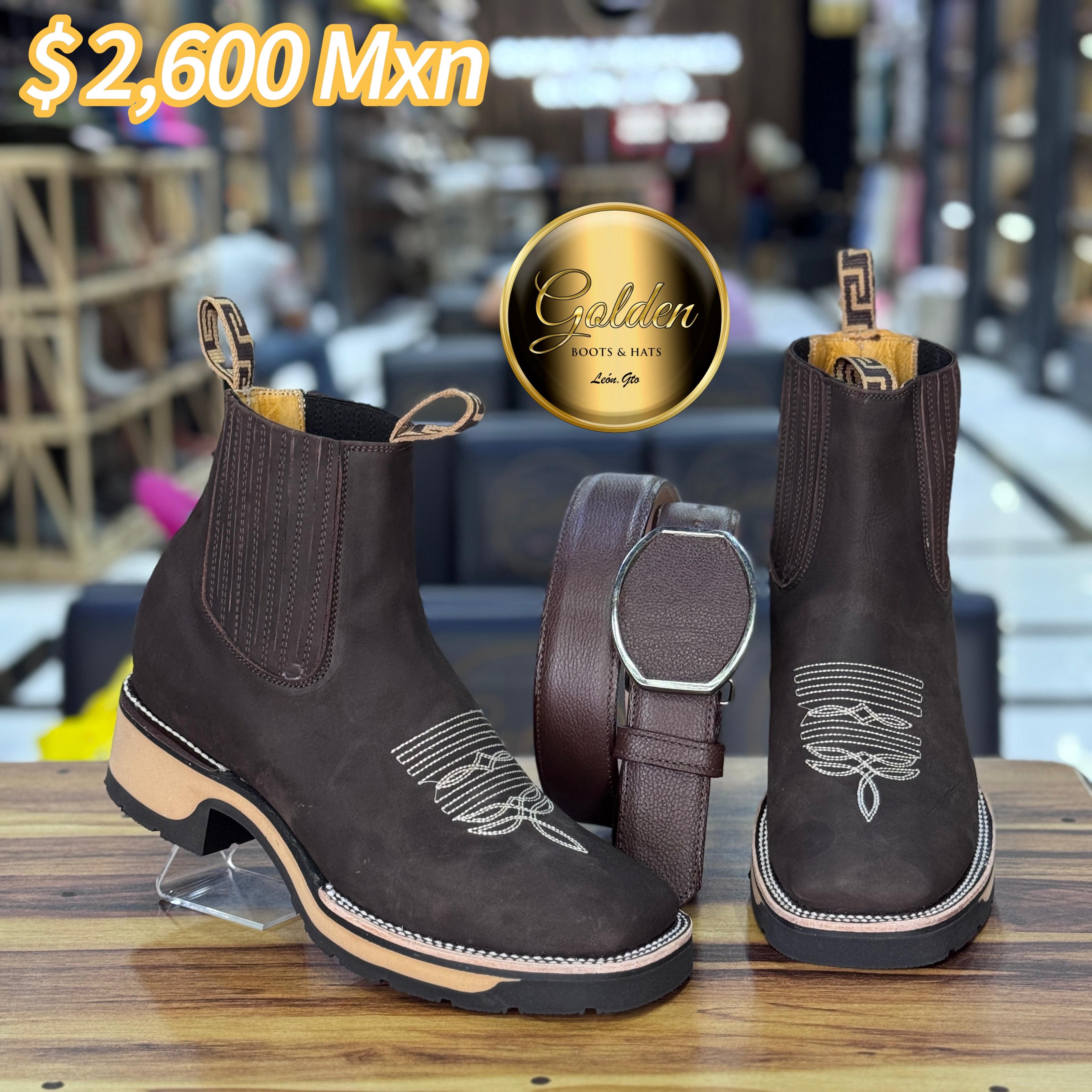 Botín Golden Res Café Doble Dencidad