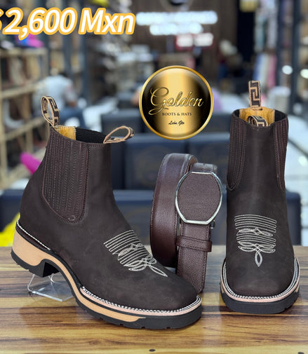 Botín Golden Res Café Doble Dencidad